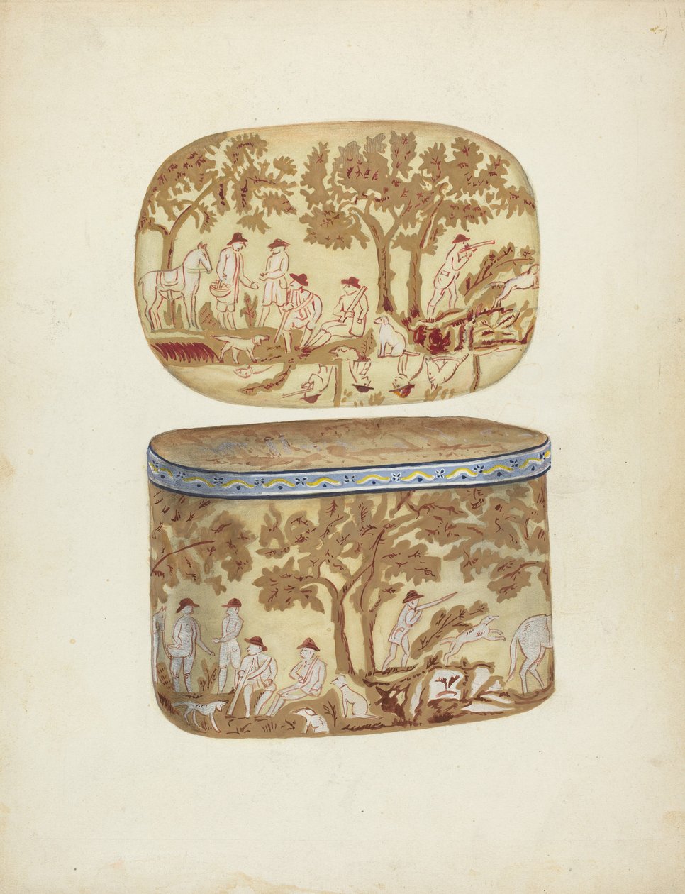 Scatola decorata da Joseph Rothenberg