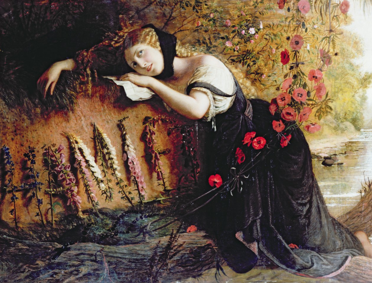 Ofelia, 1860 da Joseph Severn