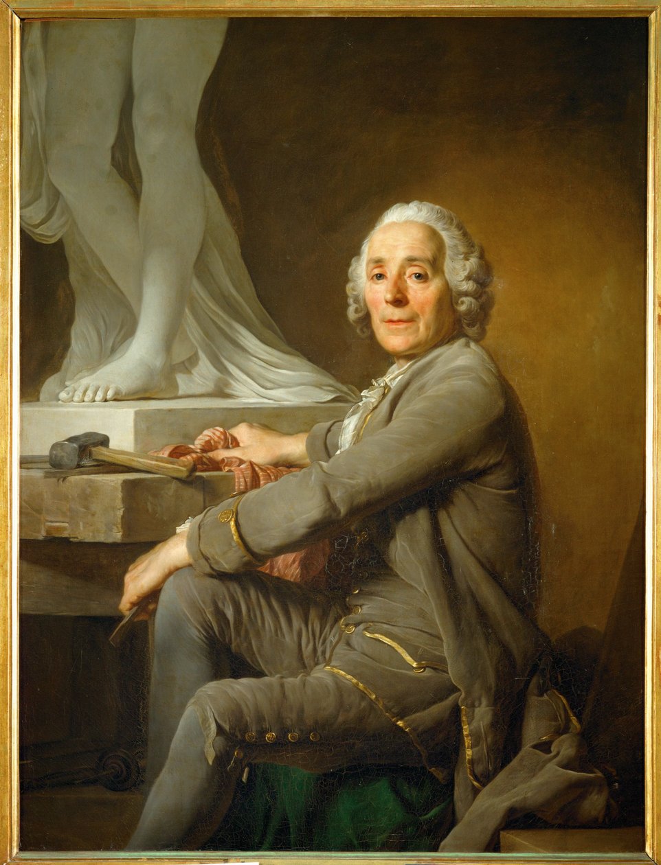 Christophe Gabriel Allegrain, scultore ... da Joseph Siffred Duplessis