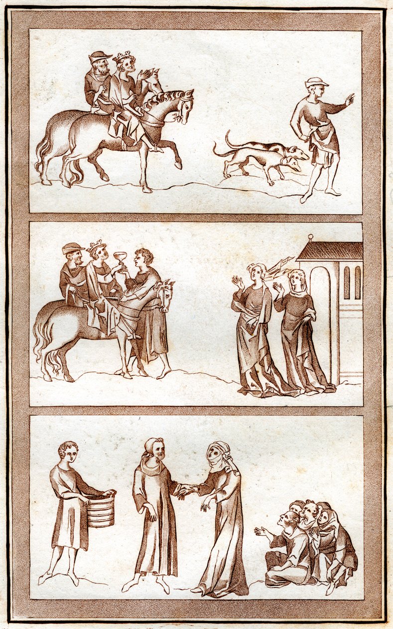 La vita di Thomas Becket, 1801 da Joseph Strutt