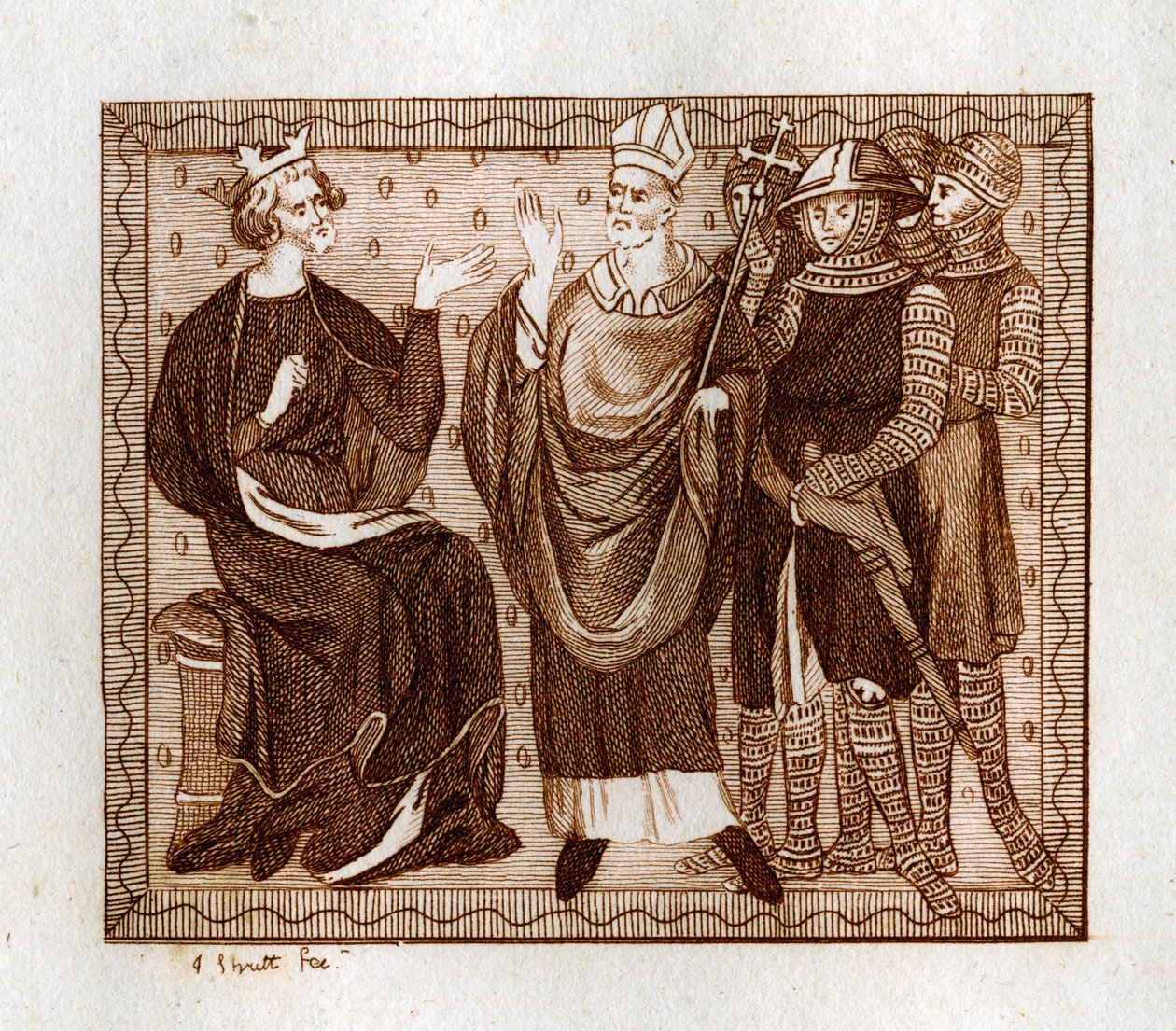 La vita di Thomas Becket, 1801 da Joseph Strutt
