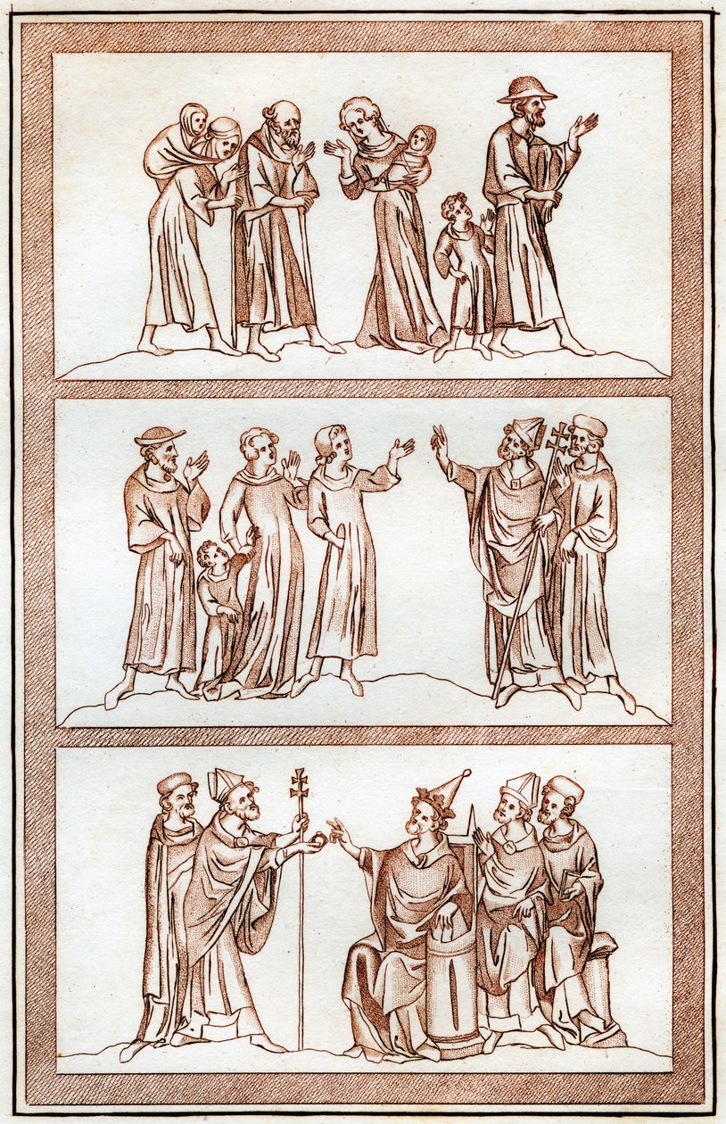 La vita di Thomas Becket, 1801 da Joseph Strutt
