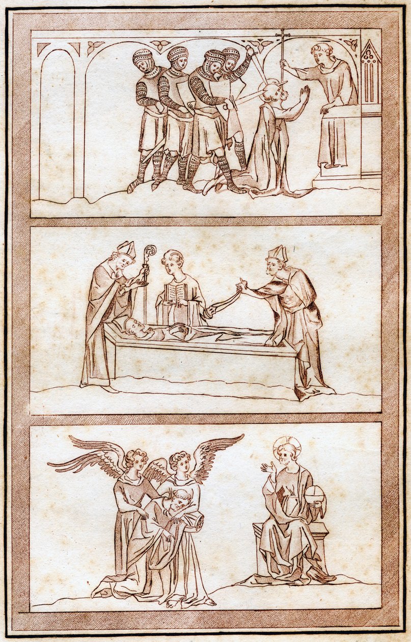 La Vita di Thomas Becket, 1801 da Joseph Strutt