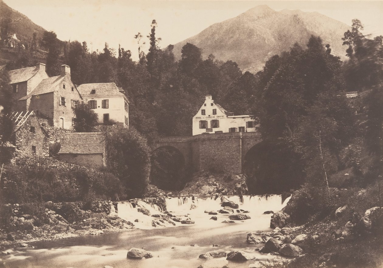 Villaggio di Gèdres, Strada di Gavarnie, 1853 da Joseph Vigier