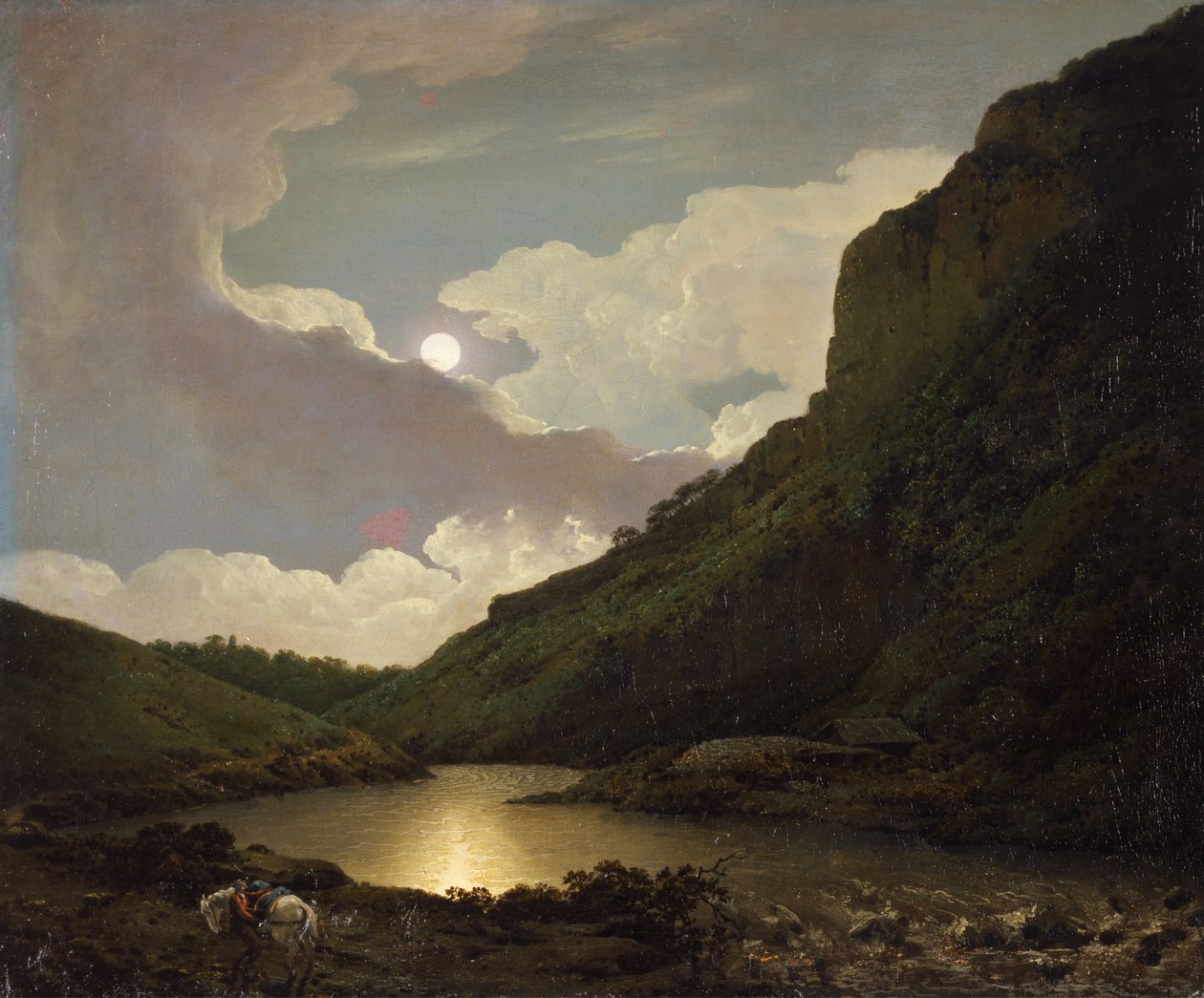 Matlock Tor al chiaro di luna da Joseph Wright of Derby