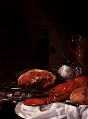 Natura morta con aragosta da Joseph de Bray