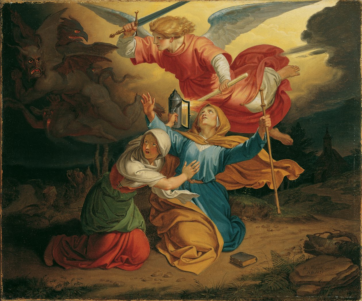 Tentazione di Santa Gudula da Joseph von Fuhrich