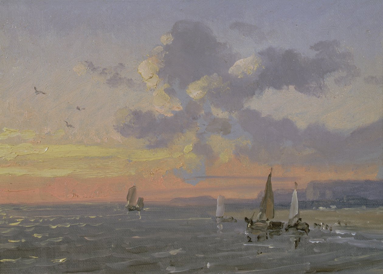 Vista sul mare, tramonto da Josephine Bowes