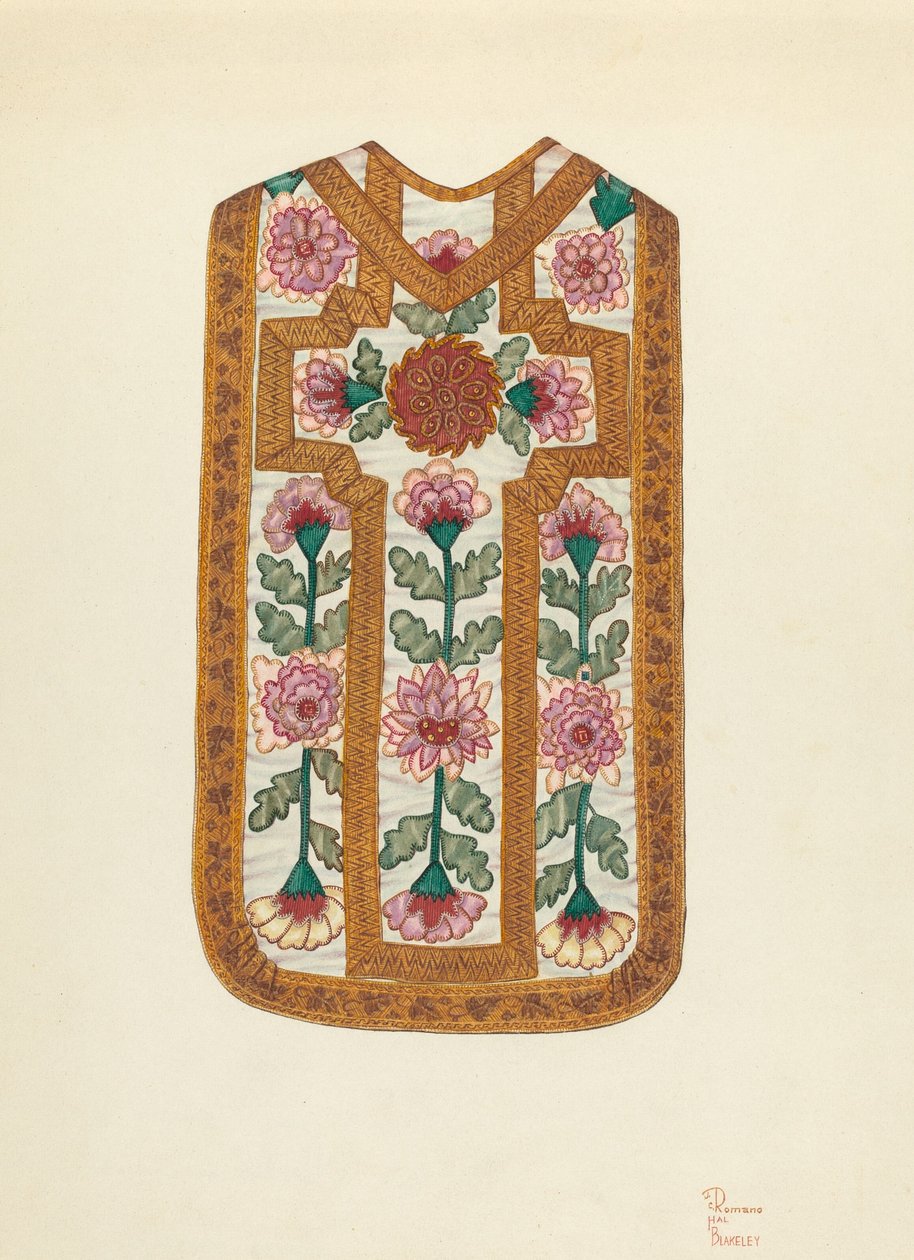 Paramento ecclesiastico da Josephine C. Romano