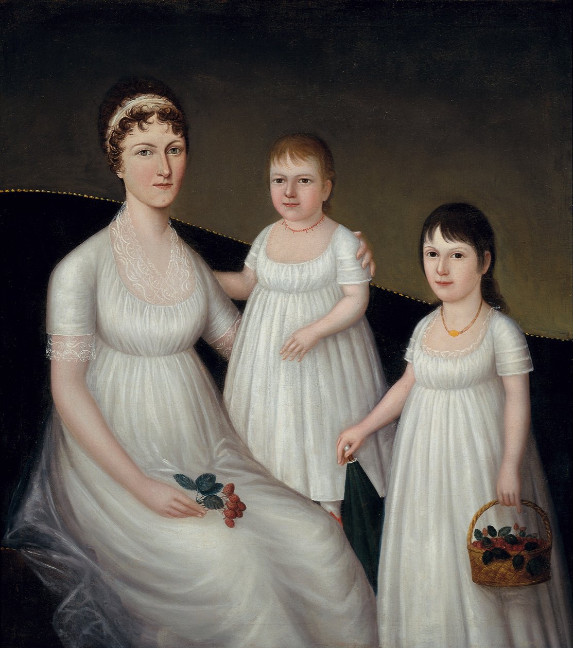 Grace Allison McCurdy e le sue figlie, Mary Jane e Letitia Grace, c.1806 da Joshua Johnson