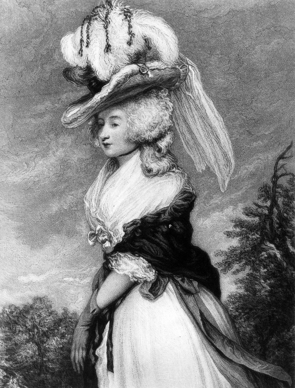 Lady Letitia Lade, mezzotinto di Frederick Bromley, c.1785 da Joshua Reynolds
