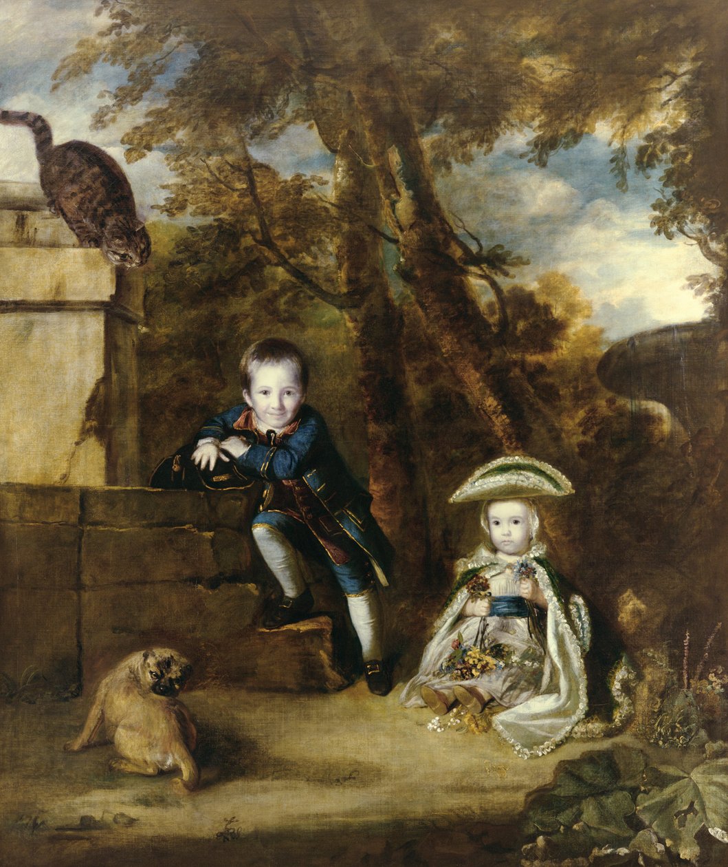 Paul Cobb Methuen e sua sorella Christian, poi Lady Boston da Joshua Reynolds