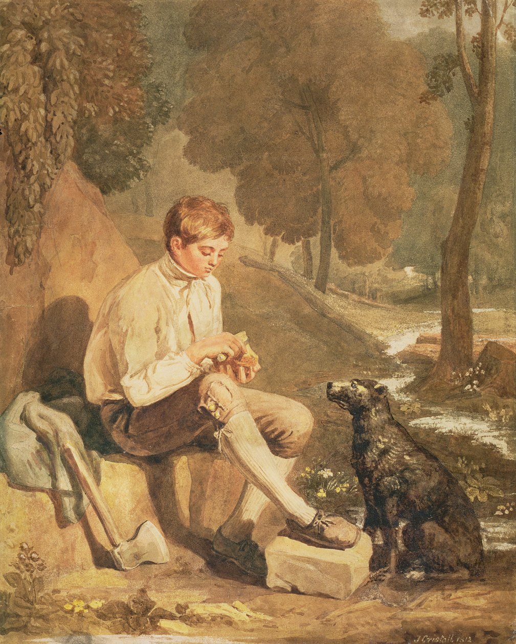 Un giovane taglialegna da Joshua Cristall