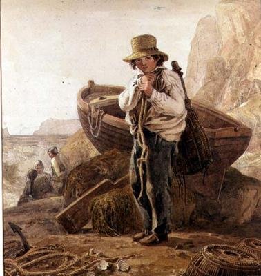 Il giovane pescatore da Joshua Cristall