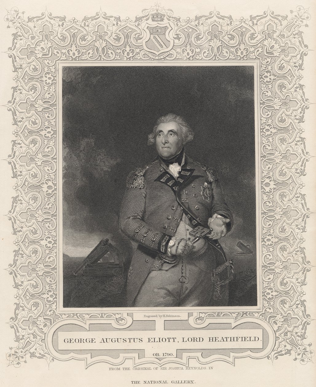 George Augustus Eliott, 1° Barone Heathfield da Joshua Reynolds