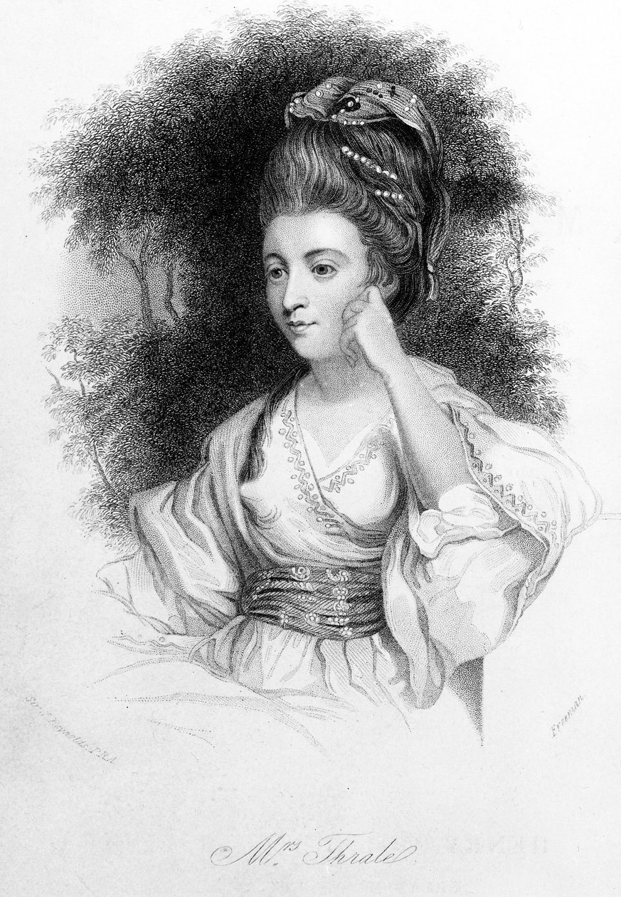 Hester Thrale, inciso da Samuel Freeman, 1842 da Joshua Reynolds