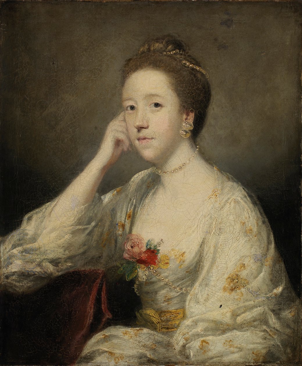 Ritratto di signora in bianco da Joshua Reynolds