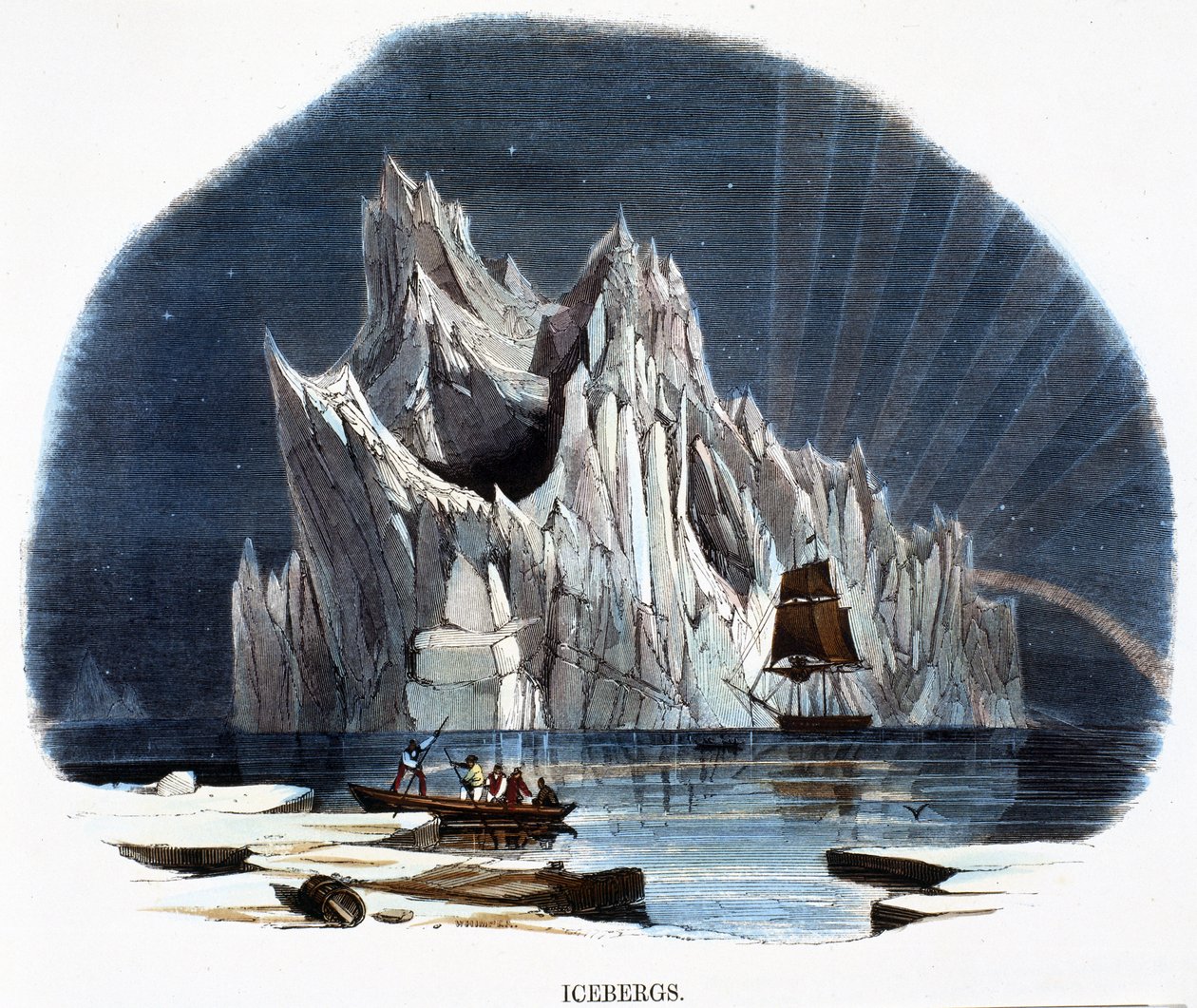 Iceberg, da Fenomeni della Natura, 1849 da Josiah Wood Whymper