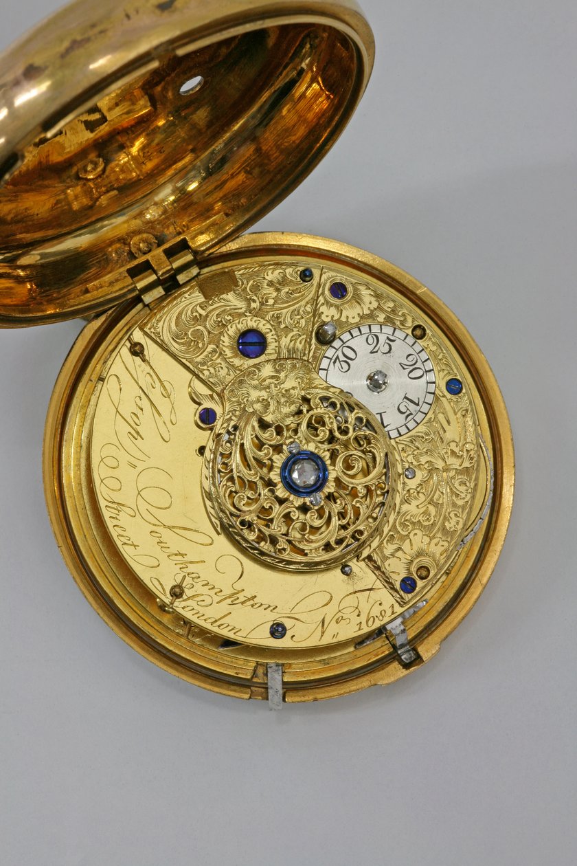 Interno di un orologio da Josias Jessop