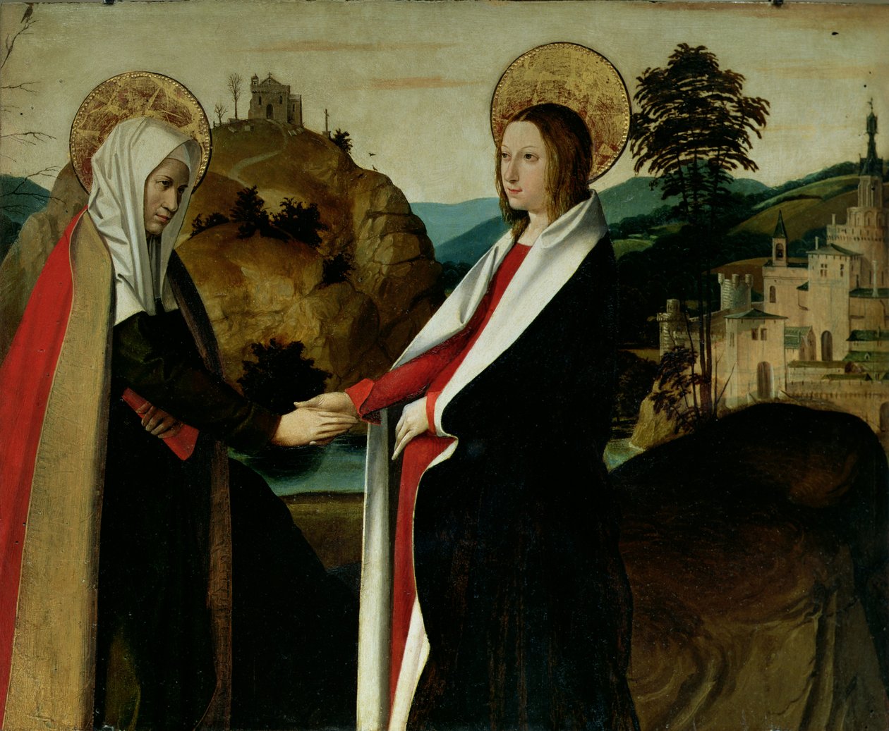 La Visitazione, c.1500 da Josse Lieferinxe