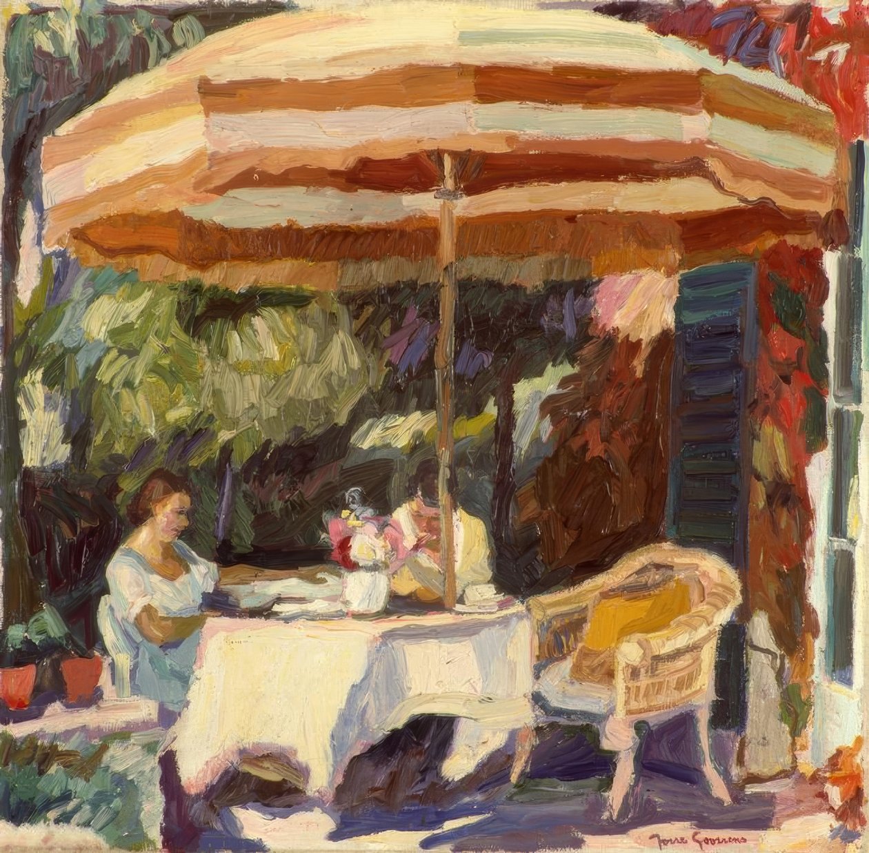 Terrazza alla luce del sole da Josse Goossens
