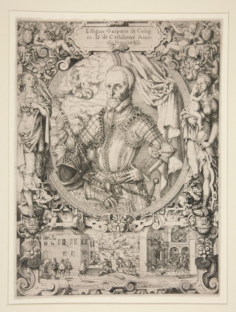 Gaspard de Coligny, Ammiraglio di Francia da Jost Amman