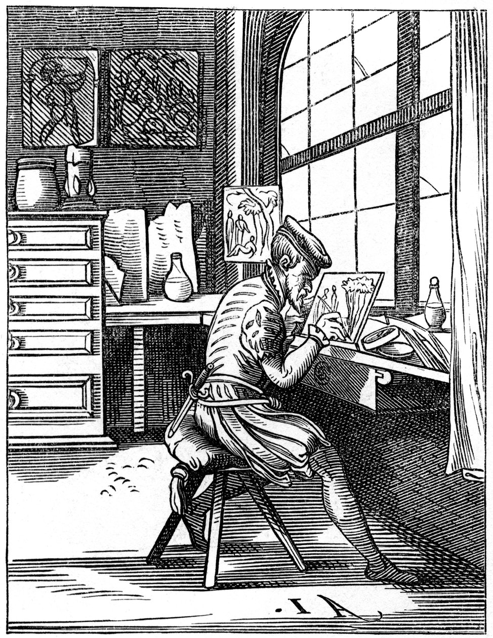Illuminatore, XVI secolo 1849 da Jost Amman