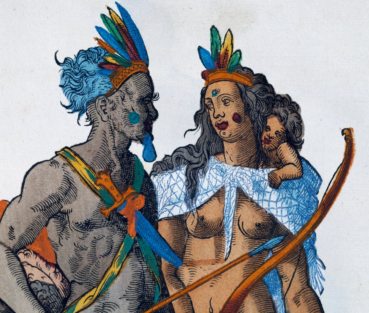 Indiani peruviani, incisione di Jost Amman (1539-1591) da Jost Amman