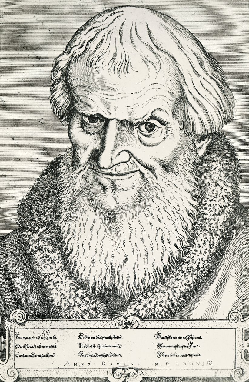 Ritratto di Hans Sachs da Jost Amman