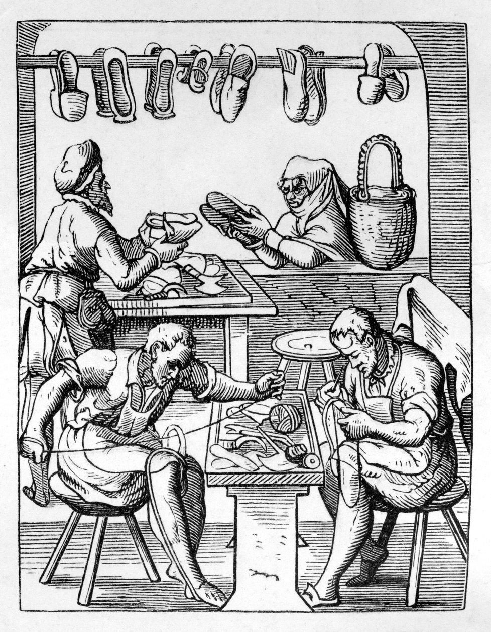 Calzolaio, c1559-1591 da Jost Amman