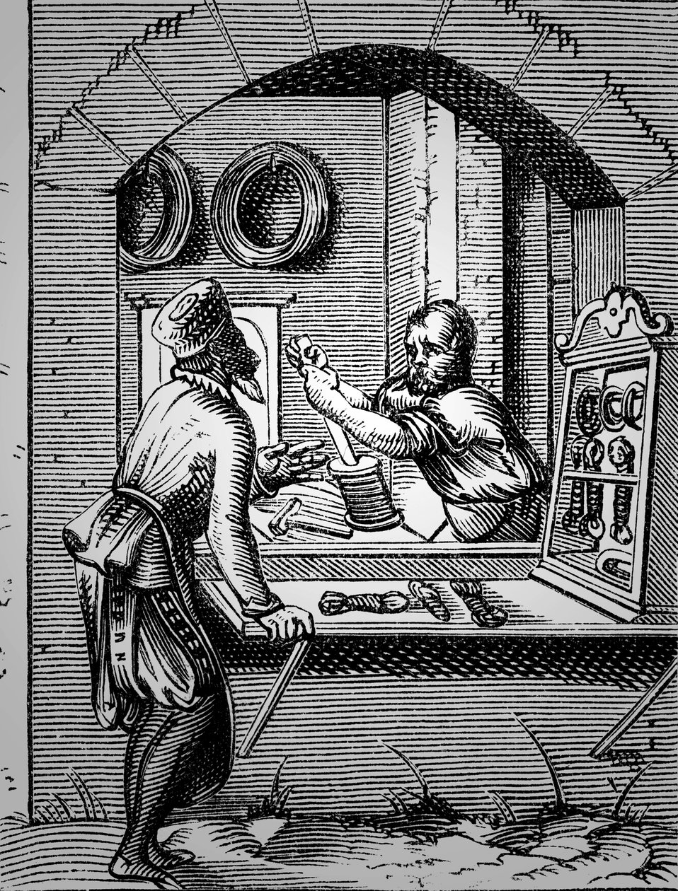Lavoratore del filo da Jost Amman