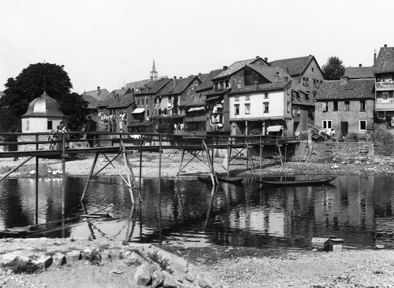Il fiume Nahe, Bad Kreuznach, c.1910 da Jousset