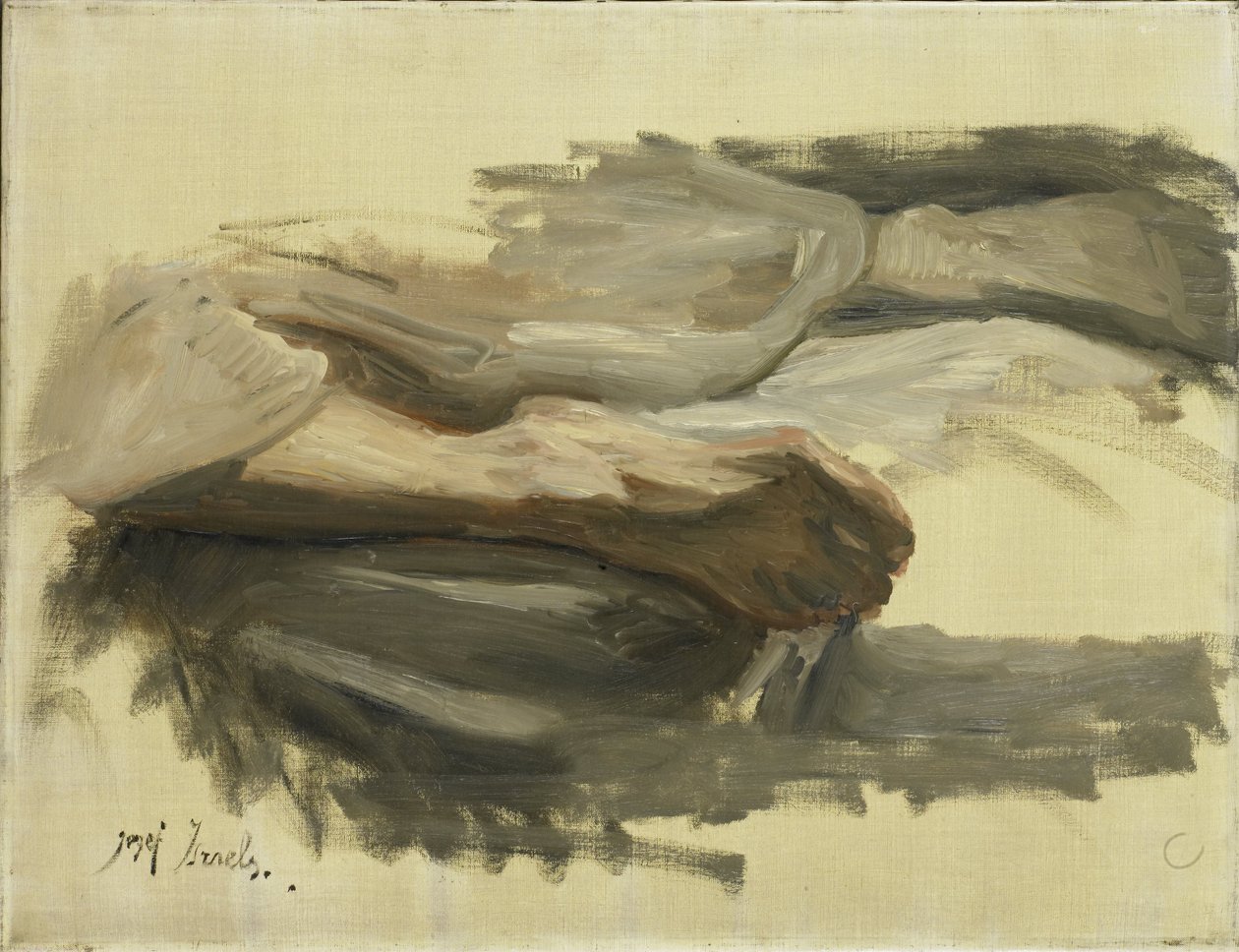 Le gambe di Saul da Jozef Israëls (signed by artist)