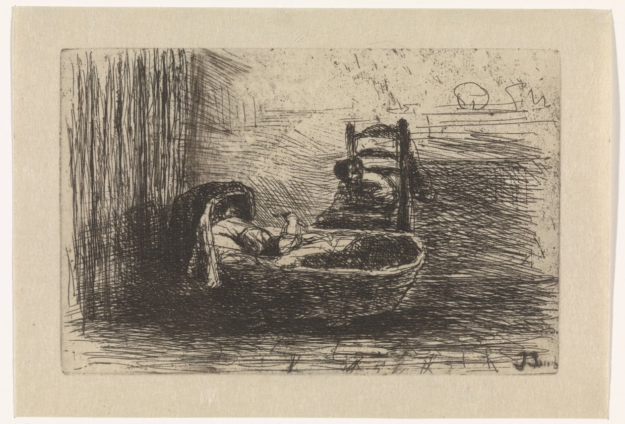 Bambino in culla da Jozef Israëls