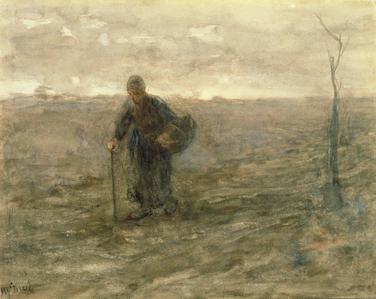 Vecchia donna sulla brughiera da Jozef Israëls