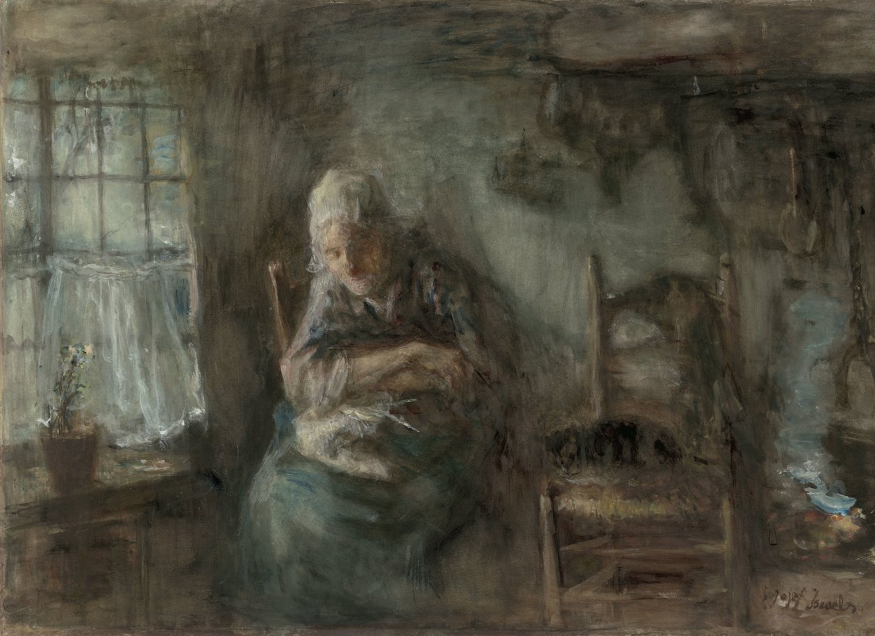 Vecchia pescatrice da Jozef Israëls