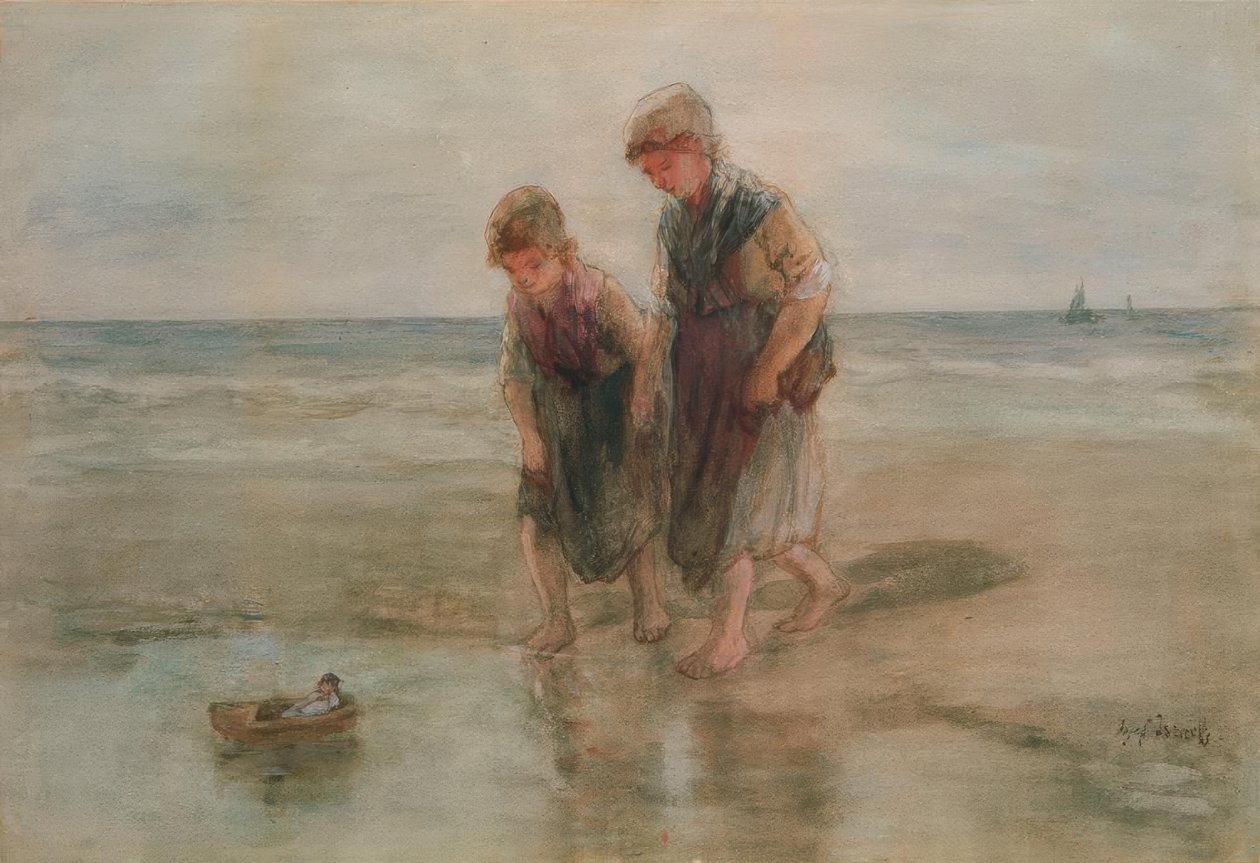 Navigando la barca da Jozef Israëls
