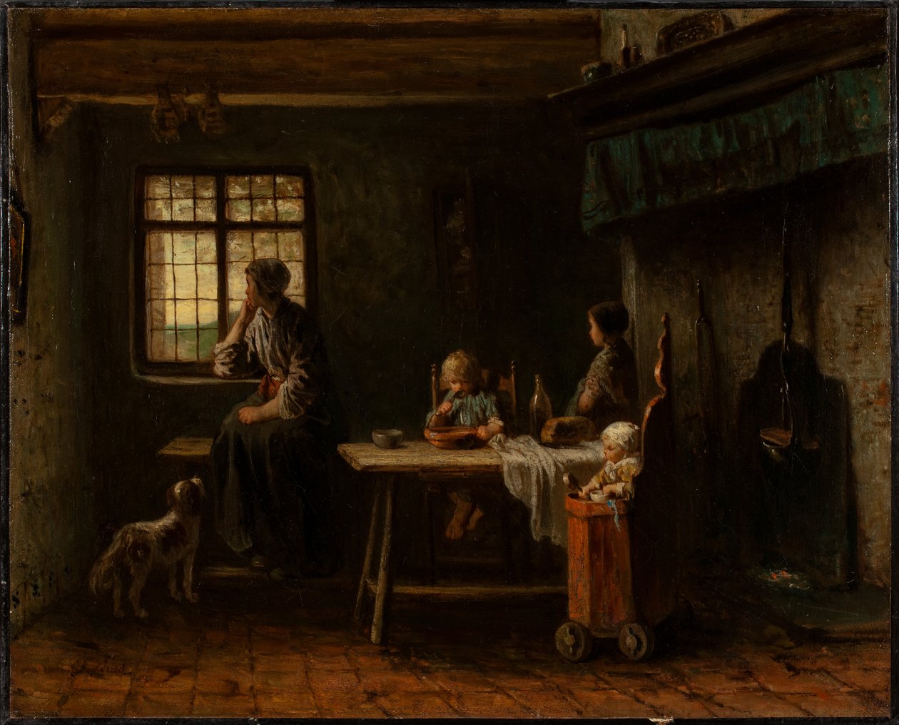 La famiglia ansiosa da Jozef Israëls