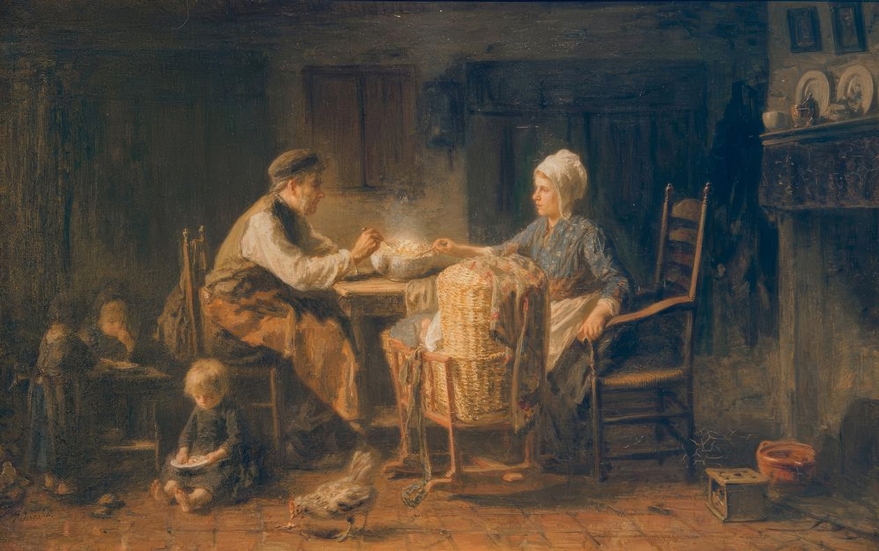 Il pasto frugale da Jozef Israëls