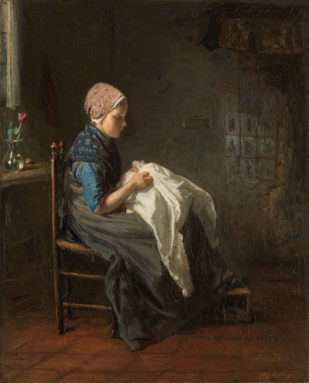 La piccola sarta, 1850-88 da Jozef Israëls