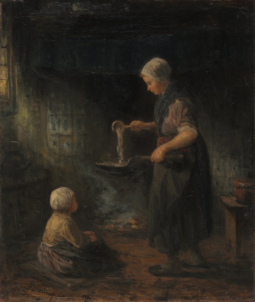 Le frittelle, c. 1875 da Jozef Israëls