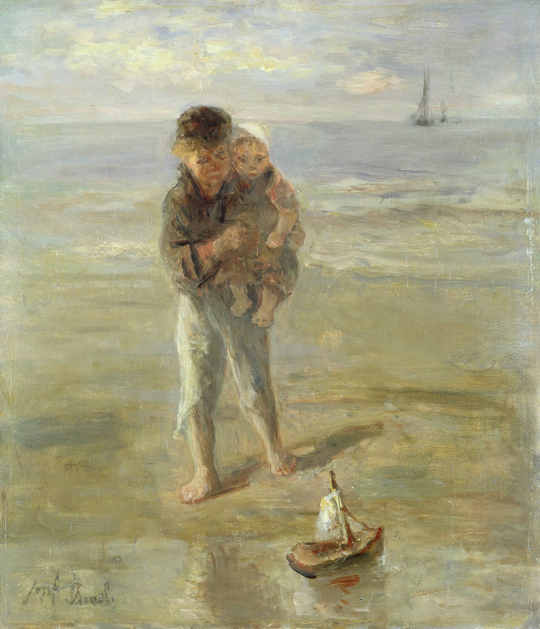La barca giocattolo da Jozef Israëls