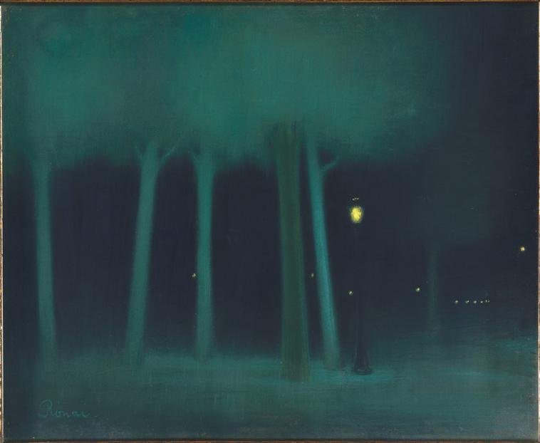 Un parco di notte da József Rippl Rónai
