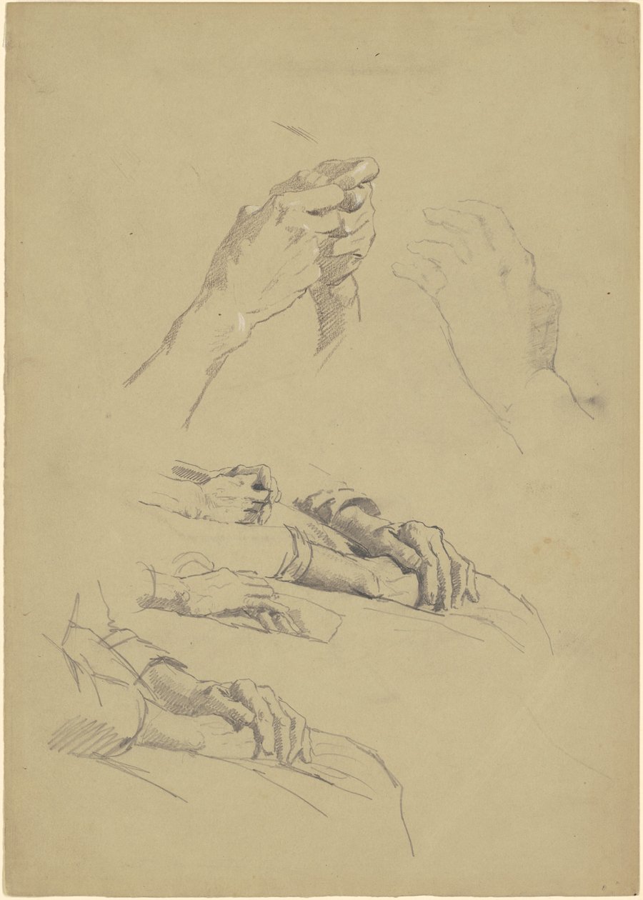 Studi di mani da Jr. Enoch Wood Perry