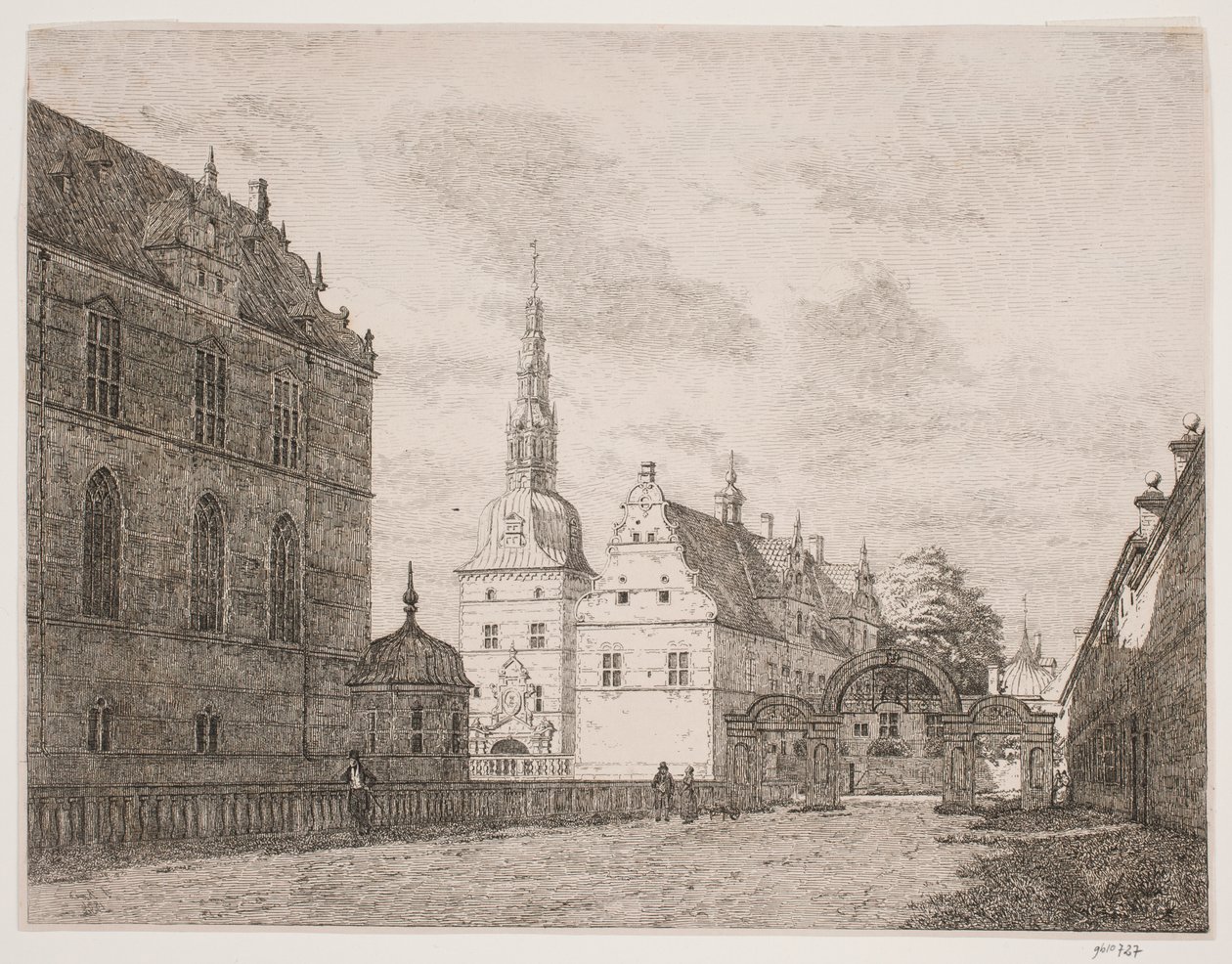 Il cortile del carosello a Frederiksborg da Jørgen Roed