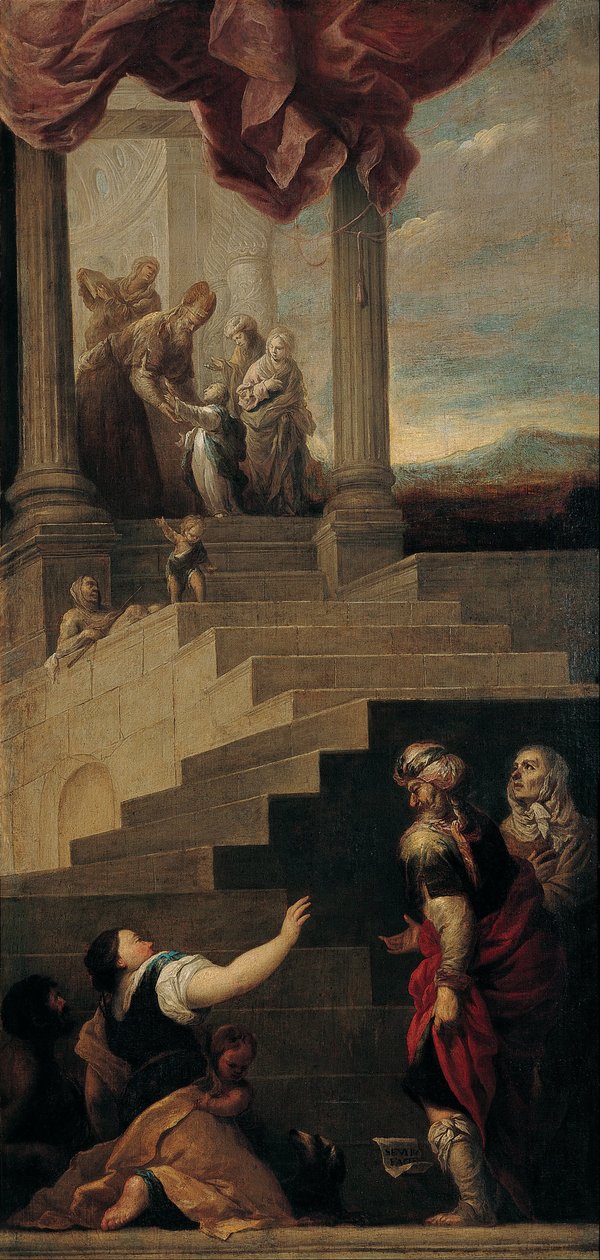 Introduzione della Vergine nel Tempio da Juan de Sevilla