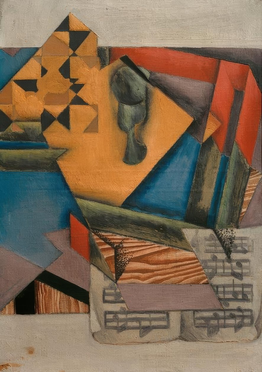 Il foglio di musica da Juan Gris