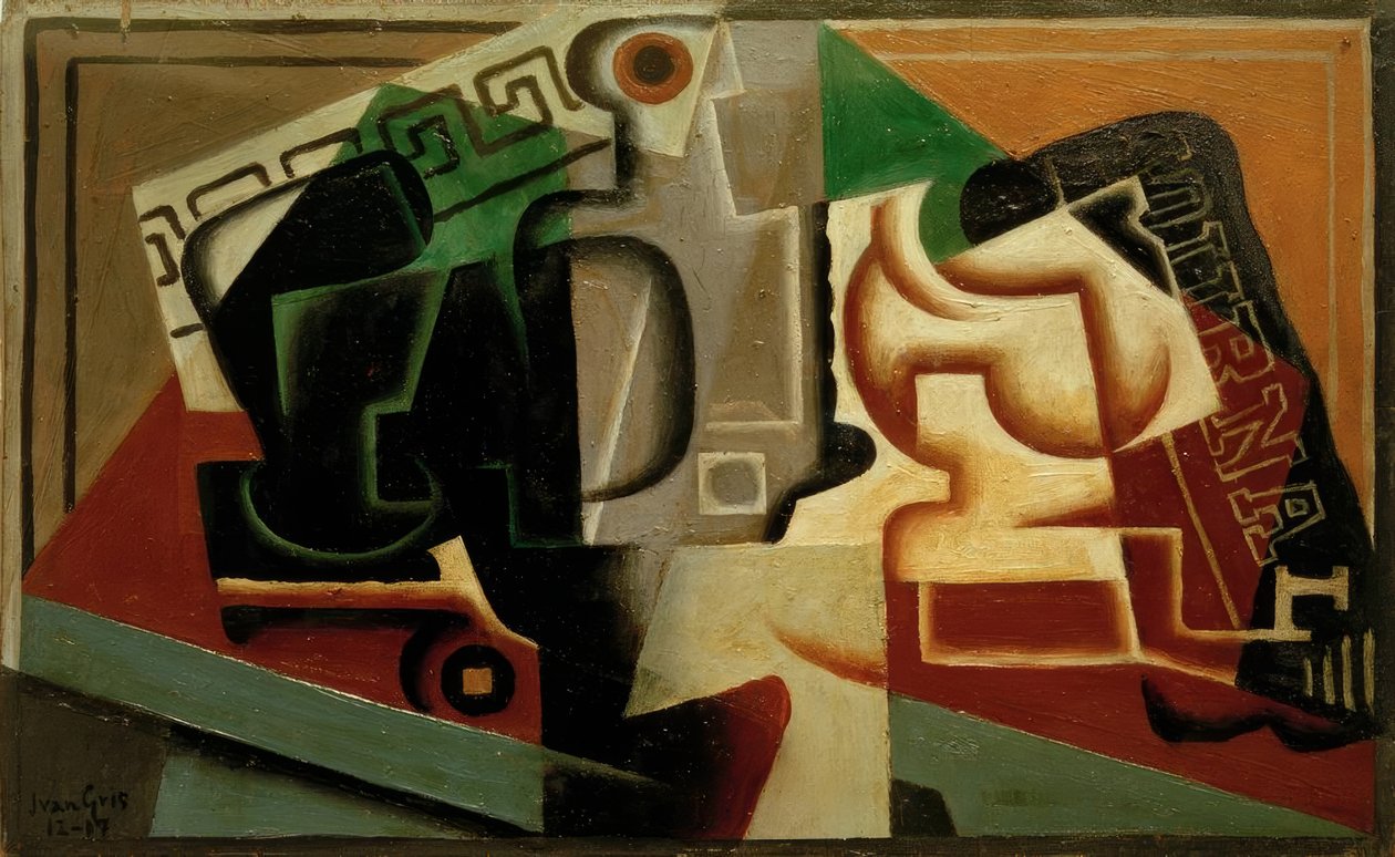 Bicchiere e caraffa da Juan Gris