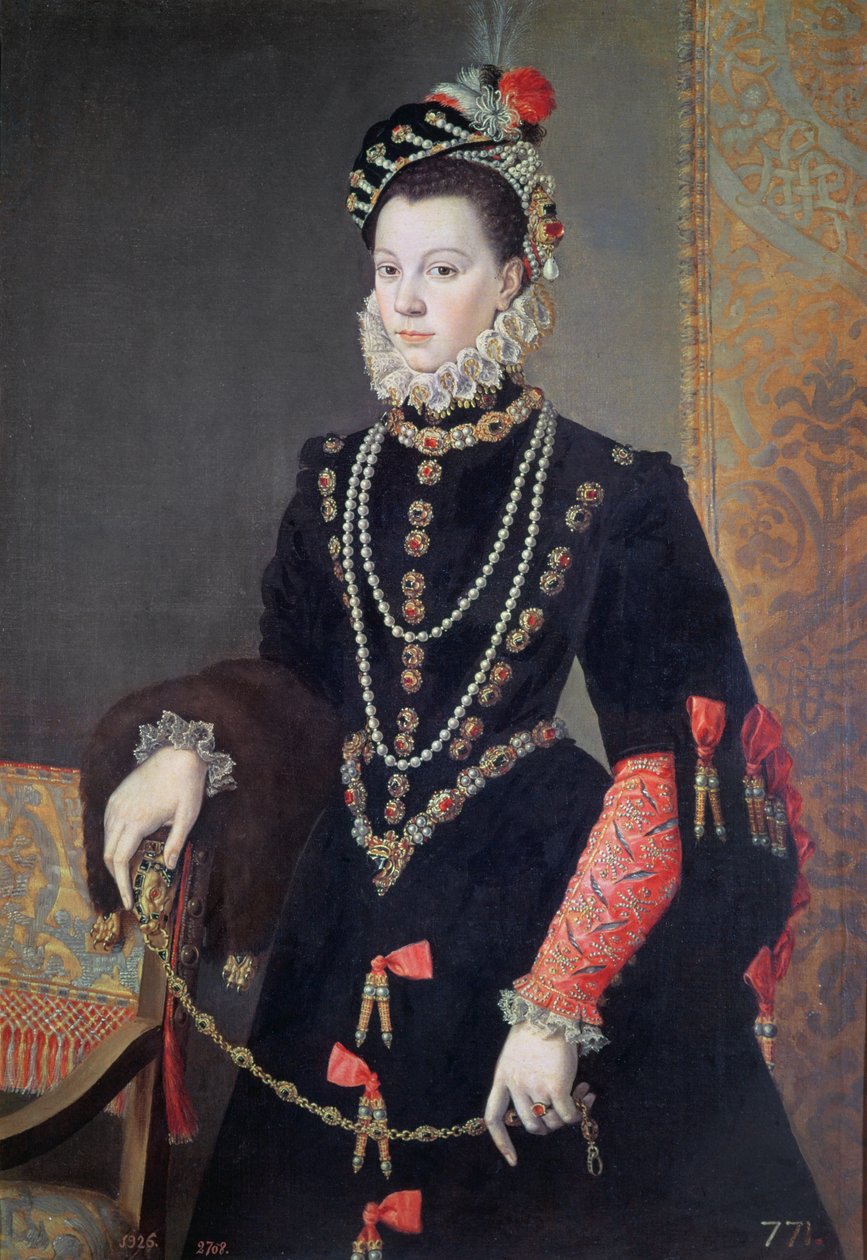 Elisabetta di Valois, c.1605 da Juan Pantoja de la Cruz
