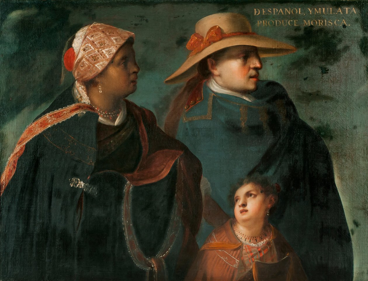 Spagnolo e Mulatta producono una Morisca, c.1715 da Juan Rodríguez Juárez
